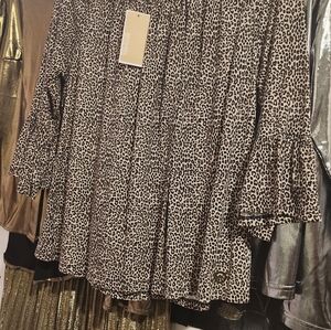 MK Leopard Print Tunic Top